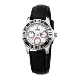 Uhrenarmband Festina F16039-3 / F16039-5 Leder Schwarz 18mm