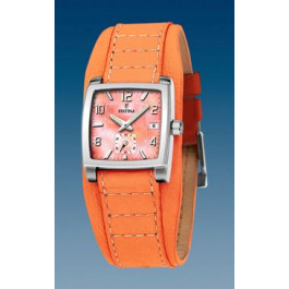 Uhrenarmband Festina F16181-6 Leder Orange 17mm