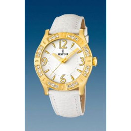 Uhrenarmband Festina F16580-1 Leder Elfenbein 20mm