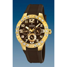 Uhrenarmband Festina F16581-3 Kautschuk Braun 15mm