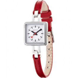 Uhrenarmband Mondaine BM20070-LILLI / FE22206.30Q Leder Rot 2mm