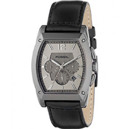 Uhrenarmband Fossil FS4320 Leder Schwarz 22mm