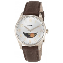 Uhrenarmband Fossil FS4847 Leder Braun 20mm