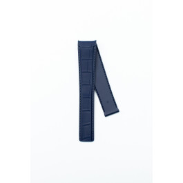 Uhrenarmband Tag Heuer FT6178 Leder Blau 21.5mm