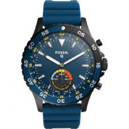 Uhrenarmband Fossil FTW1125 Silikon Blau 22mm