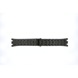 Uhrenarmband Guess GW0575G5 / Asset Stahl Schwarz 24mm