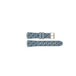Uhrenarmband Guess GW0699L1 / W0699L1 / Charisma Kautschuk Hellblau 14mm