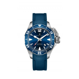 Uhrenarmband Hamilton H77705345 / H600776137 Kautschuk Blau 20mm
