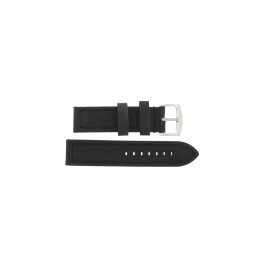 Uhrenarmband Universal I103 Leder Anthrazitgrau 24mm