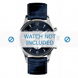 Jacques Lemans Uhrenarmband 1-1654C Leder Blau + standardnähte