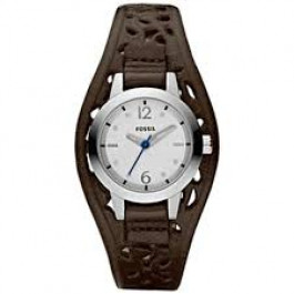 Uhrenarmband Fossil JR1258 Leder Braun 10mm