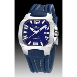 Uhrenarmband Lotus 15507-3 Leder Blau 18mm