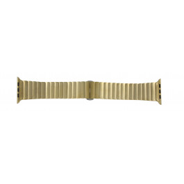Apple (Ersatzmodell) Uhrenarmband LS-AB-107 Stahl Gold (Doublé) 42mm 
