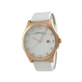 Uhrenarmband Marc by Marc Jacobs MBM1212 Leder Weiss 20mm