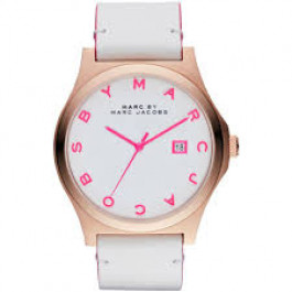 Uhrenarmband Marc by Marc Jacobs MBM1248 Leder Weiss 21mm