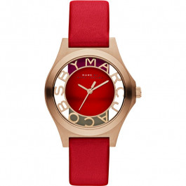 Uhrenarmband Marc by Marc Jacobs MBM1338 Leder Rot 16mm