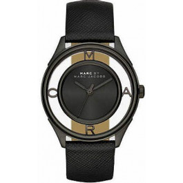 Uhrenarmband Marc by Marc Jacobs MBM1379 Leder Schwarz 18mm