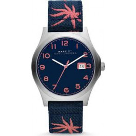 Uhrenarmband Marc by Marc Jacobs MBM5087 Leder/Textil Blau 22mm