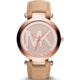 Uhrenarmband Michael Kors MK2399 Leder Beige 21mm