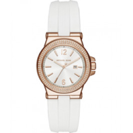 Uhrenarmband Michael Kors MK2491 Silikon Weiss 20mm