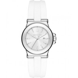 Uhrenarmband Michael Kors MK2498 Silikon Weiss 20mm