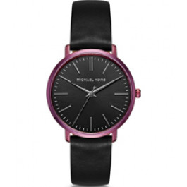 Uhrenarmband Michael Kors MK2646 Leder Schwarz 18mm