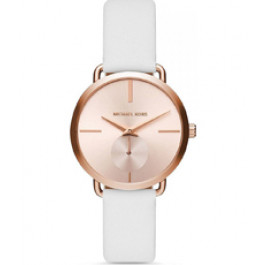 Uhrenarmband Michael Kors MK2660 Leder Weiss 16mm
