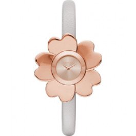 Uhrenarmband Michael Kors MK2665 Leder Weiss 8mm