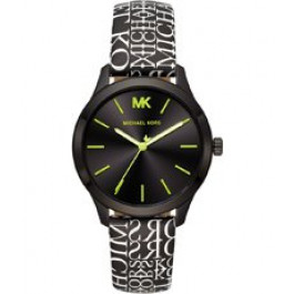 Uhrenarmband Michael Kors MK2847 Leder Schwarz 18mm