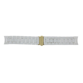 Uhrenarmband Michael Kors MK5145 Stahl Weiss 20mm