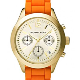 Uhrenarmband Michael Kors MK5407 Silikon Orange 18mm