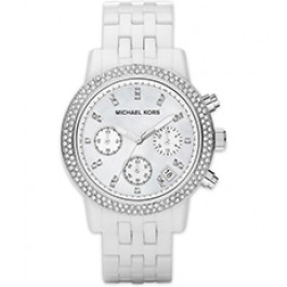 Uhrenarmband Michael Kors MK5526 Kunststoff Weiss 18mm