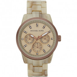 Uhrenarmband Michael Kors MK5641 Kunststoff Cremeweiß