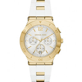 Uhrenarmband Michael Kors MK6171 Silikon Weiss 22mm