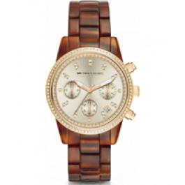 Uhrenarmband Michael Kors MK6346 Stahl Braun 18mm