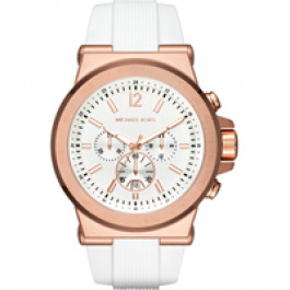 Uhrenarmband Michael Kors MK8492 Silikon Weiss 28mm