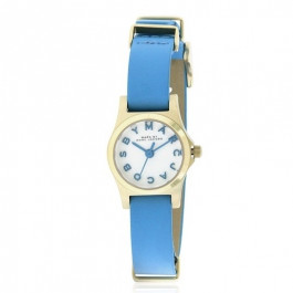 Uhrenarmband Marc by Marc Jacobs MBM1314 Leder Blau 10mm
