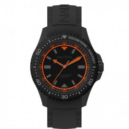 Nautica Uhrenarmband NAPMAU008 Silikon Schwarz 22mm