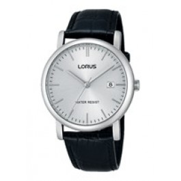 Uhrenarmband Lorus VJ32-X246 / RG839CX9 / RHG008X Leder Schwarz 20mm