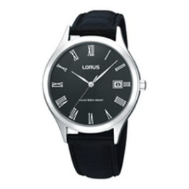 Uhrenarmband Lorus VX42-X299 / RXH87HX9 / RR017X Leder Schwarz