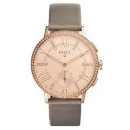 Uhrenarmband Fossil S221346 Leder Grau 22mm