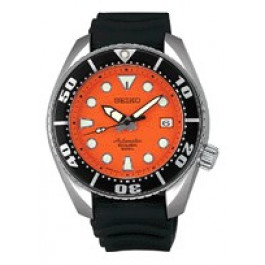Uhrenarmband Seiko 4HX0JBR / SBDC005J / 6R15-00G0 / R02C011J0 Kautschuk Schwarz 20mm