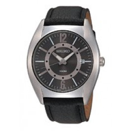 Seiko Uhrenarmband SGEC63P1 / 7N42 0CW0 Leder Schwarz 22mm + schwarzen nähte