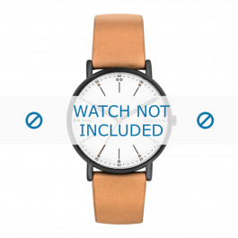 Uhrenarmband Skagen SKW6352 Leder Beige 20mm