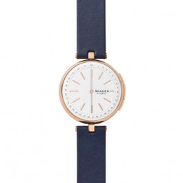 Uhrenarmband Skagen SKT1412 Leder Blau 4mm