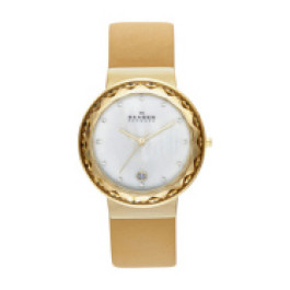 Uhrenarmband Skagen SKW2166 Leder Braun