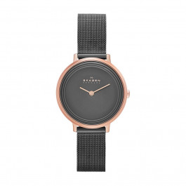 Uhrenarmband Skagen SKW2277 Milanese Anthrazitgrau 12mm