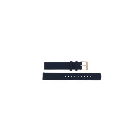 Uhrenarmband Skagen SKW2838 Leder Blau 14mm