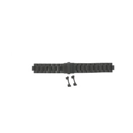 Uhrenarmband Seiko SSC559P1 / V172-0BB0 / M0EV424N0 Stahl Schwarz 20mm