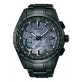 Uhrenarmband Seiko 8X22-0AF0 / SSE091J1 / M0XE117WO Titan Schwarz 22mm